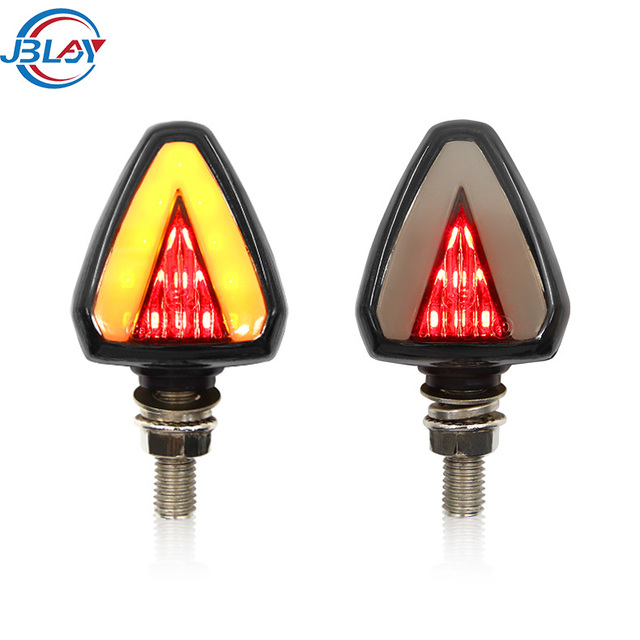Wholesale Motorbike Modified Parts Universal 12V Waterproof Double Colors LED Mini Indicator Motorcycle Turn Signal Light
