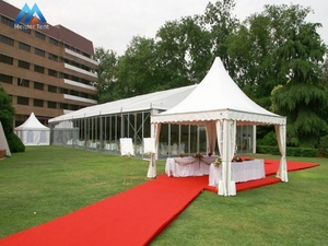 Carpa <span class=keywords><strong>de</strong></span> Boda Tipo Pagoda Blanca Impermeable <span class=keywords><strong>de</strong></span> 6x6m, 8x8m, 10x10m, Venta al Por Mayor, Económica, <span class=keywords><strong>de</strong></span> Aluminio, para Grandes Eventos, Ferias Comerciales, <span class=keywords><strong>PVC</strong></span> - Product Image 4