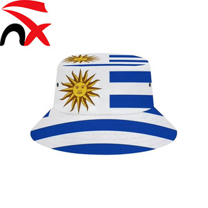 Sombrero de pescador con estampado de la bandera de Uruguay, impermeable, resistente al viento, plegable, ligero, para exteriores, para senderismo, camping, viajes - Product Image 1