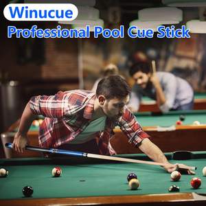 Taco de billar de alta calidad de 58 pulgadas al por mayor con eje de arce canadiense, junta de acero inoxidable y <span class=keywords><strong>punta</strong></span> de 13 mm para el hogar, club o bar. - Product Image 6