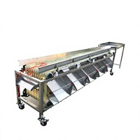 Volledig automatische multifunctionele fruit- en groente sorteermachine voor het sorteren op maat van lychees, met 220V/380V