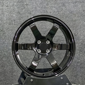 Jantes en alliage forgées monobloc personnalisées, couleur noire, 5 branches, pour Rays Te37 VW Golf Toyota <span class=keywords><strong>Aygo</strong></span> Skoda Octavia - Product Image 4