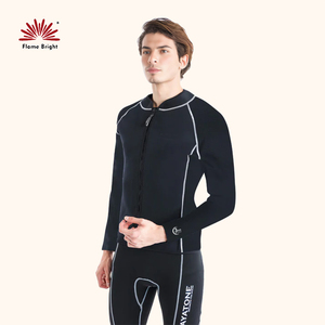 Tela de neopreno de 2mm personalizada al por mayor, traje húmedo de manga larga para buceo y surf, grosor de 2mm con patrón impreso - Product Image 2