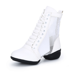<span class=keywords><strong>Chaussures</strong></span> de danse Tango/<span class=keywords><strong>Flamenco</strong></span> pour femmes, nouvelles bottes mi-hautes à talon carré pour l'automne-hiver, style sportif et confortable - Product Image 2