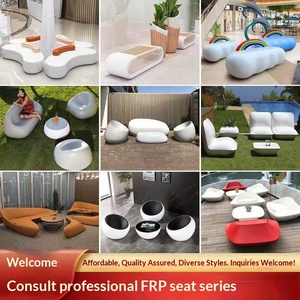 Fiberglass Creative Letter Stool Shopping Mall Outdoor Landscape Rest <b>Bench</b> <b>Leisure</b> Backrest Customized - Product Image 5