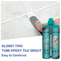 Mastic Époxy pour Joints de Carrelage Anti-Noircissement Antimoisissure Imperméable Remplissage de Joint à Deux Parties