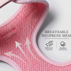 Imbracatura per Cani Morbida, Imbottita e Senza Strappi |   Gilet leggero e traspirante a sgancio rapido con motivo a cuori, regolabile e sicuro - Product Image 3