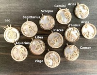 Zyo Bijoux Zircon Soleil Lune Nacre Shell Design Collier Pendentif En Or Plaqué Or 18k En Acier Inoxydable Collier Femme