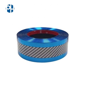 PH fibra di carbonio Auto cromata striscia di rivestimento 3CM 5CM 7CM protezione battitacco porta piastra per esterni accessori per Auto - Product Image 4