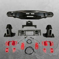Plaque de montage de treuil robuste en acier Q235, finition mate thermolaquée, pour Ford Bronco 2021-2024, amélioration tout-terrain 4x4, support dissimulé