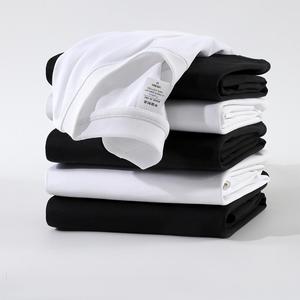 Camiseta Ecológica Personalizada para Hombre, Modelo 2026, 32S, Hilo Doble, 300G, 100% Algodón Tejido, Hombros Caídos, <span class=keywords><strong>Manga</strong></span> Corta, con Logotipo ODM - Product Image 2
