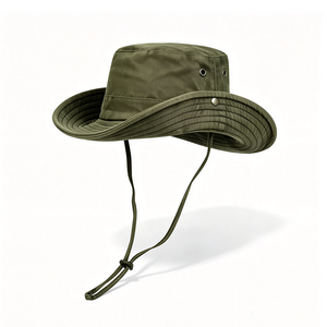 Chapeau Boonie d'extérieur à large bord, protection solaire, unisexe, logo personnalisé, en toile respirante, pour voyage, pêche, randonnée, safari - Product Image 4