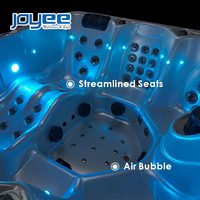 JOYEE Home 6 Personen Garten Design Jaccuzi Bubble Jets Acryl Massage Whirlpool Jakuzi Outdoor Spa Pool Whirlpool für 6 Personen