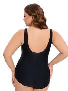 Bikini triangular sin espalda de estilo americano europeo con característica de talla grande transpirable y patrón sólido ecológico - Product Image 6