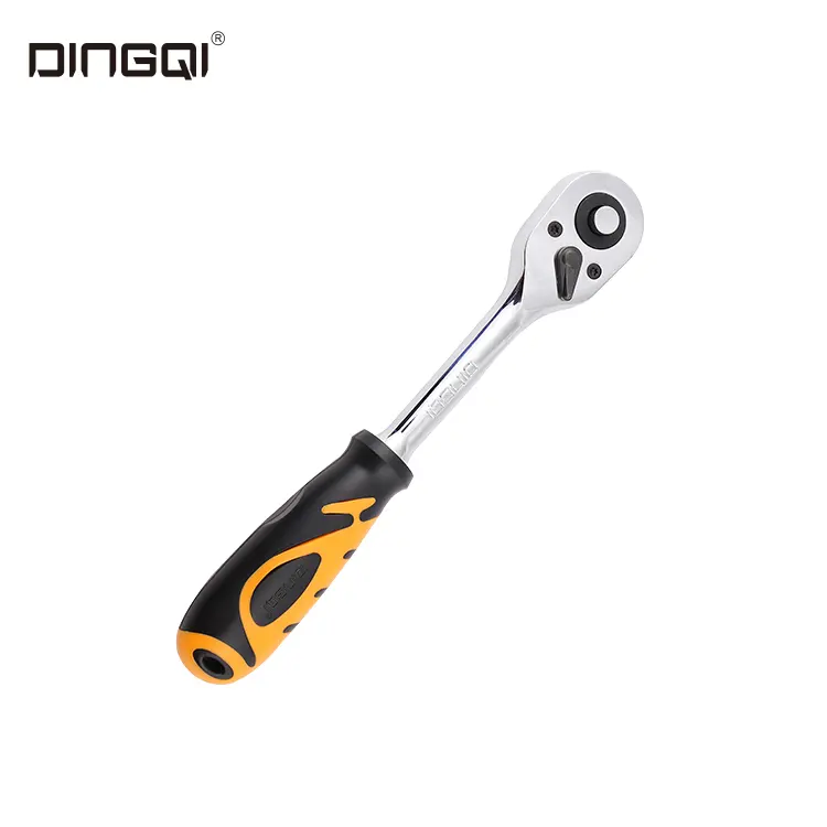 DingQi 1/4 "72T Double Head Chrome Vanadium Super Scaffold Ratchet Wrench、Custom Flexible Ratchet Wrench