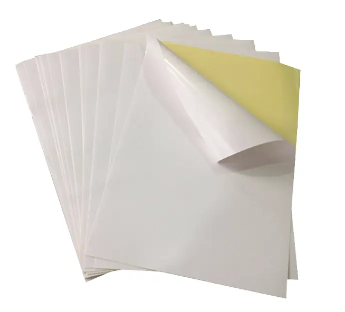 Drucken Aufkleber Papierrolle Kleber Klares Vinyl Material Drucken Selbst klebendes PVC-Blatt Klebe material