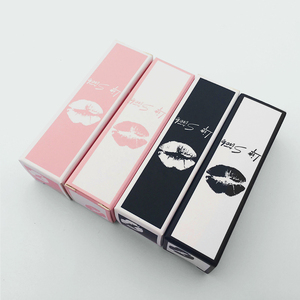 Wholesale Lipgloss Paper Box Lipstick Small Cardbobeigeaper Packaging Boxes Grey Cosmetic Packaging Factory Cosmetic Product