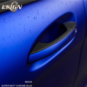 AC38 Satin Ice Blue Car Wrapping <b>Vinyl</b> Films <b>Self</b>-Healing Anti-Scratch PVC with Color-Changing and Leopard Design Style - Product Image 2