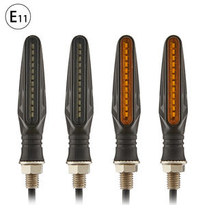 Clignotants LED E11 pour moto, clignotants intégrés avec relais, éclairage clignotant fluide, 12 LED, clignotant de moto étanche - Product Image 3