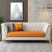 Modernes Leder Chesterfield Ecksofa Königlicher Luxus 1+2+3-Sitzer Verstellbar Kostengünstiges Wohnzimmer-Möbel für Innenräume
