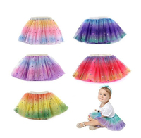 Profesyonel bale renkli sarı beyaz profesyonel tutu yenidoğan 1-3years eski çocuk kız mini kabarık tutu