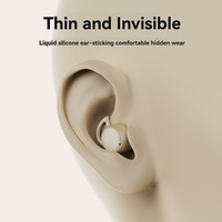 AliSelect X70 Écouteurs sans fil fins et invisibles pour le sommeil, Bluetooth 5.4, mains libres, stéréo 9D, pour le sport et le gaming, intra-auriculaires, Type-C, souples