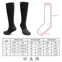 Gants et chaussettes chauffantes pour activités hivernales en extérieur, emballées dans une boîte élégante, idéales pour le snowboard, en stock en Pologne.