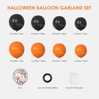 Décoration d'extérieur gonflable : Citrouille, squelette, ballons en latex, ornements, fournitures pour fêtes, décoration Joyeux Halloween