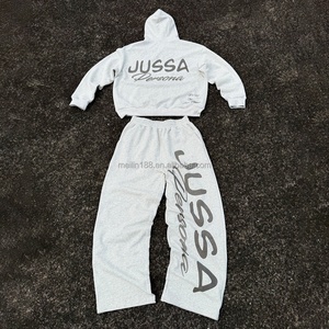 Manufacturers Clothing 3d Embroidery Design Oversized Heavyweight Tracksuit Hoodies Set <b>Jogging</b> <b>Suit</b> Cotton Custom Sweat <b>Suit</b> - Product Image 2
