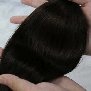 Extensiones de Cabello con Punta Nano, Brillantes y Suaves, de <span class=keywords><strong>18</strong></span> Pulgadas, Cabello Humano Virgen Ruso Liso en Colores Más Oscuros - Product Image 4