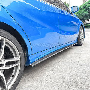 For Mercedes Benz A-Class CLA W176 C117 AMG 2013-2018 Body Kit Side Skirt Spoiler Side Skirt <b>Splitter</b> Extension Car Accessories - Product Image 5