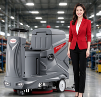 Nettoyeur de sols automatique V8 à batterie électrique pour sols durs, carrelages, béton et sols époxy