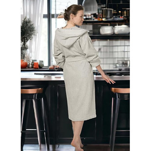 Xiaoxu personalizzato Logo di lusso doppio strato accappatoio peluche foderato in microfibra Spa abito per gli uomini e le donne - Product Image 6