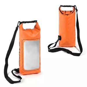 Sac étanche robuste 2L IP68 en PVC pour téléphone et portefeuille, avec logo personnalisé, bandoulière unisexe pour natation - Product Image 1