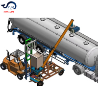 Machine de déchargement en vrac portative du grand sac à la remorque de réservoir de ciment en vrac