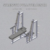 Machine de musculation en acier avec banc plat pour l'entraînement de la force
