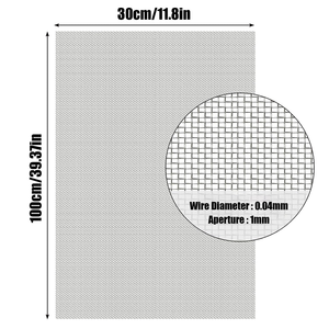ตะแกรงลวดสแตนเลส 304 แบบสี่เหลี่ยมรูโปร่ง ทนความร้อน ใช้ในครัว กรงสัตว์ ตาข่ายนิรภัย ตู้เก็บของ ป้องกันสัตว์ฟันแทะ - Product Image 2