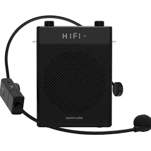 Saintlark Mini haut-parleur Bluetooth PA Rechargeable personnel Portable avec amplificateur de voix Microphone sans fil pour enseignant