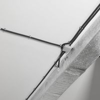 Lot de 50 attaches-câbles avec clous, assortiment de clips en plastique blancs ronds, tailles variées, clous à anse, quincaillerie
