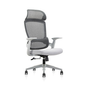 Fully Customize Modern <b>Grey</b> Visitors Waiting Room <b>Chair</b> Spine Support Rotating Comfortable Mesh Work Desk Staff <b>Office</b> <b>Chair</b> - Product Image 1