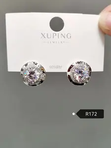 07 xupingジュエリーファッショナブルで人気の絶妙なシンプルなダイヤモンド気質ロングタッセルイヤリング