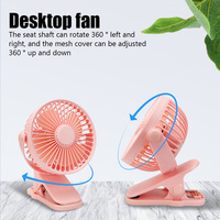 Ventilateur électrique USB portable mini silencieux à pince pour bureau, avec batterie 4000 mAh, pour usage domestique et automobile - Agent Dropshipping