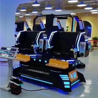Simulador de Mecánica Interactivo 9D, Máquina de Cine VR, Dos Jugadores, Realidad Virtual Interior, Joystick de Disparos, Videojuego, Metal Resistente