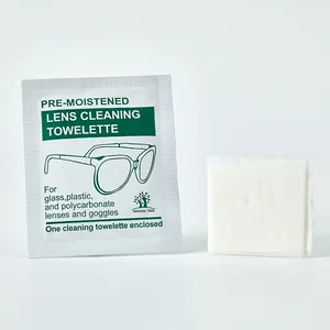Toalhetes de tela, individualmente pacote, óculos de limpeza