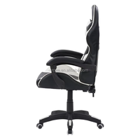 Chaise de jeu ergonomique en cuir pivotante à 360 degrés, personnalisable, réglable en hauteur, avec support lombaire et appui-tête, inclinable Saber