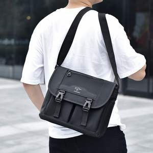 Sacs messagers vintage pour hommes, sac bandoulière Oxford, sac à bandoulière portable, imperméable, avec bandoulière, toutes saisons - Product Image 6
