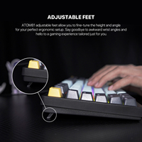 Clavier mécanique filaire Fantech MK875V2 RGB QWERTY pour PC Gamer, avec interrupteurs personnalisables et remplaçables