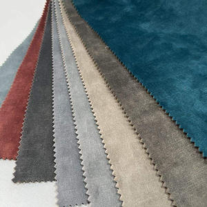 Vente en gros de haute qualité multicolore populaire tricoté 100% polyester hollande velours uni imperméable textile de maison velours écrasé - Product Image 2