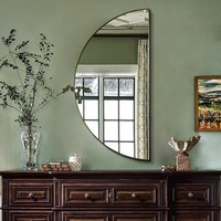 Miroir de toilette arqué vintage moderne, miroir de sol surdimensionné de style français, anthropologie