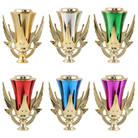 Composants de trophée en plastique Phoenix de haute qualité avec logo personnalisé et impression UV sur le thème sportif pour les trophées
